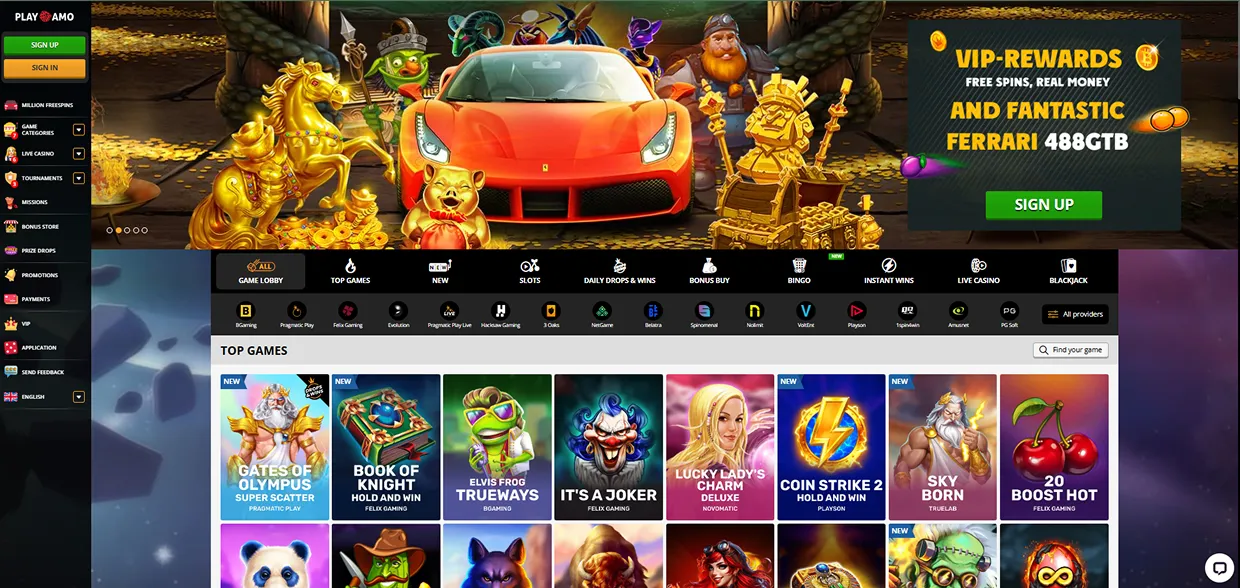 PlayAmo Slots Online